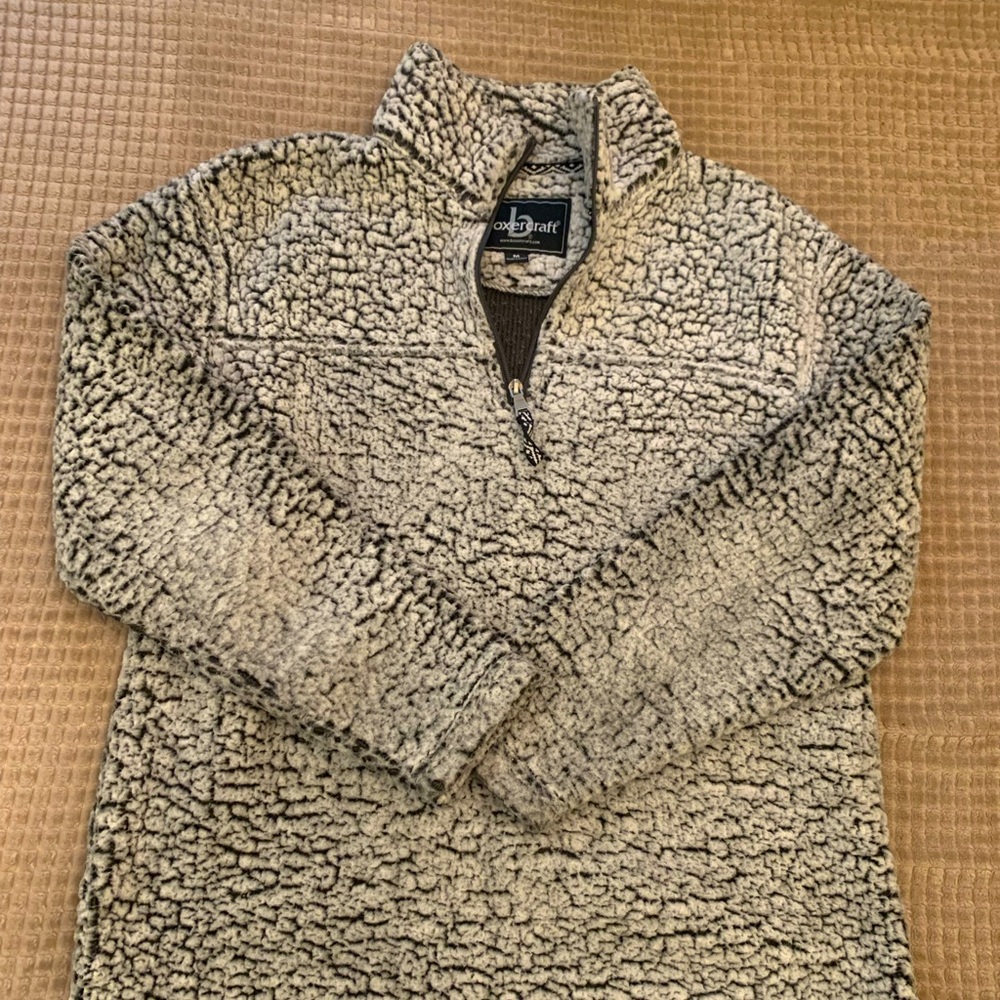 Great for bonfire nights , fuzzy sweater